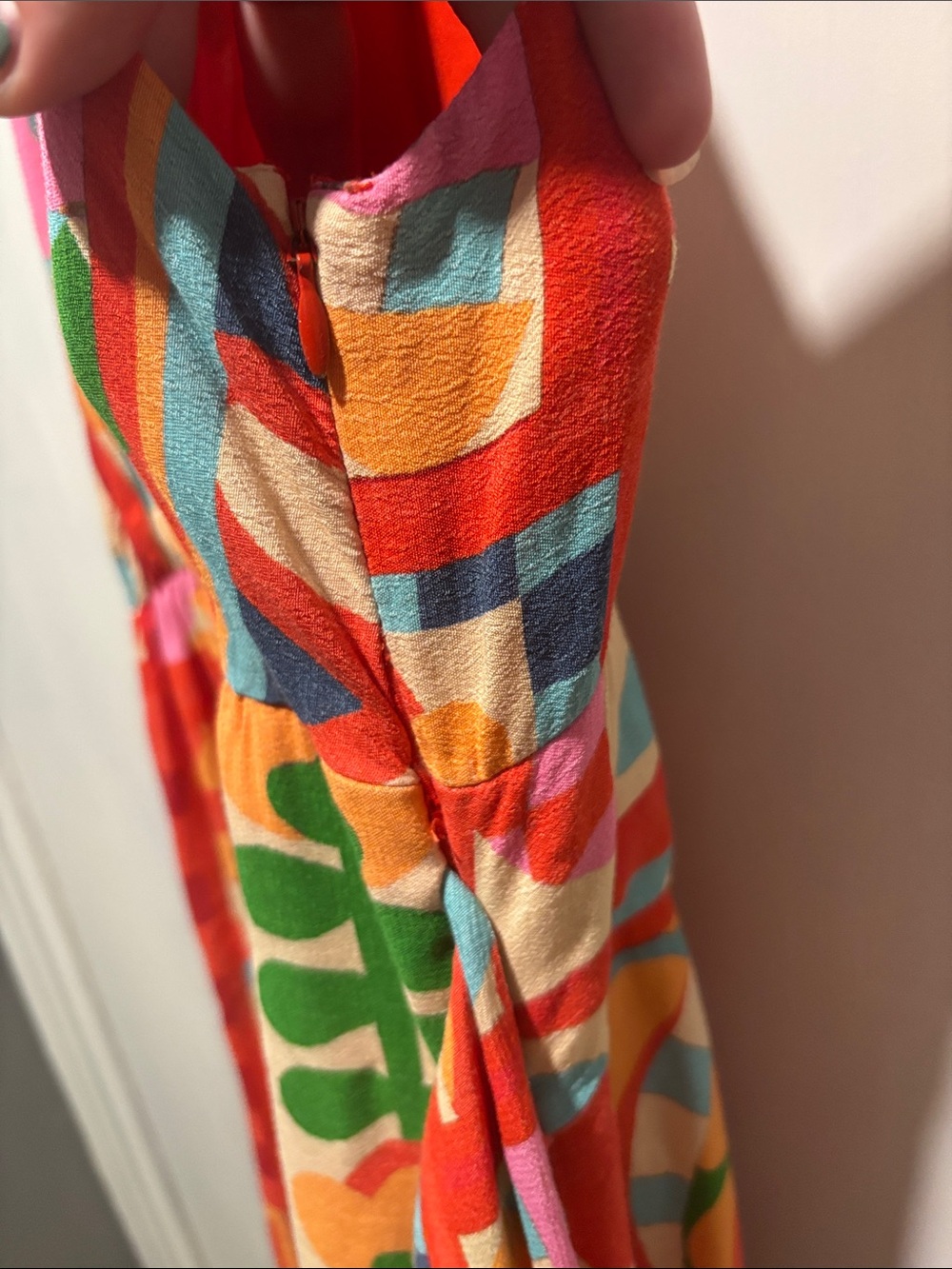 FARM RIO geometric tropical spaghetti strap jumpsuit size small - Picture 9 of 13